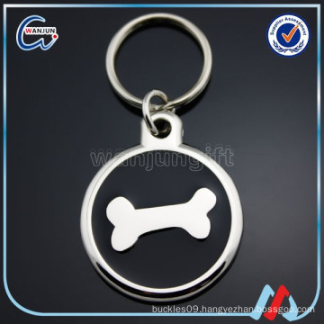 bone shaped metal pet tags for dog